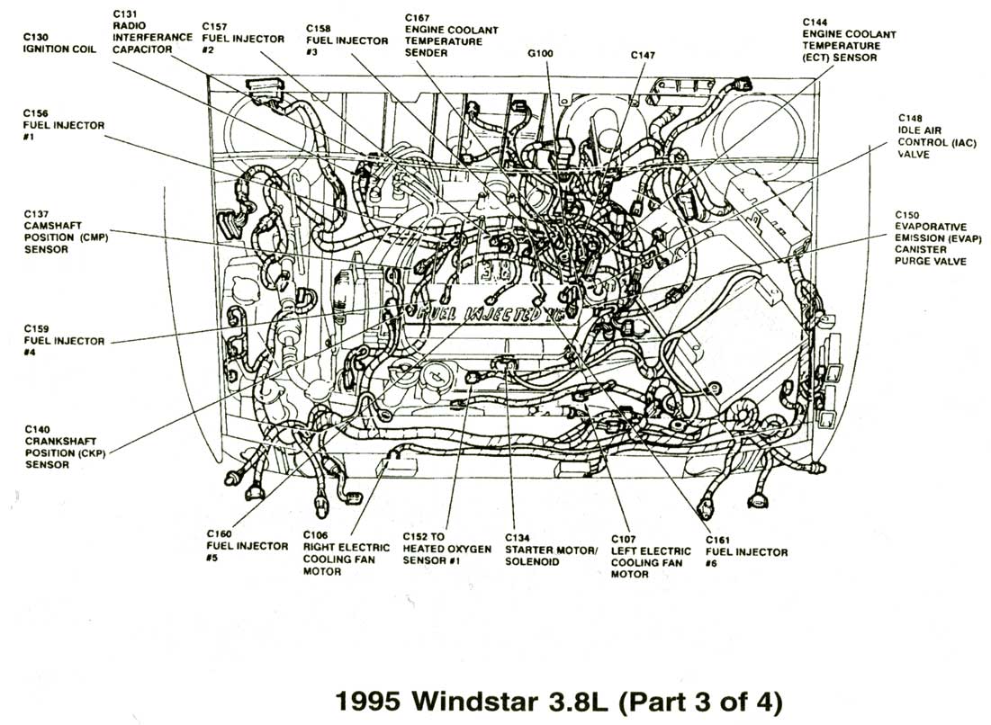 Windstar 3.8L 1995 3 часть